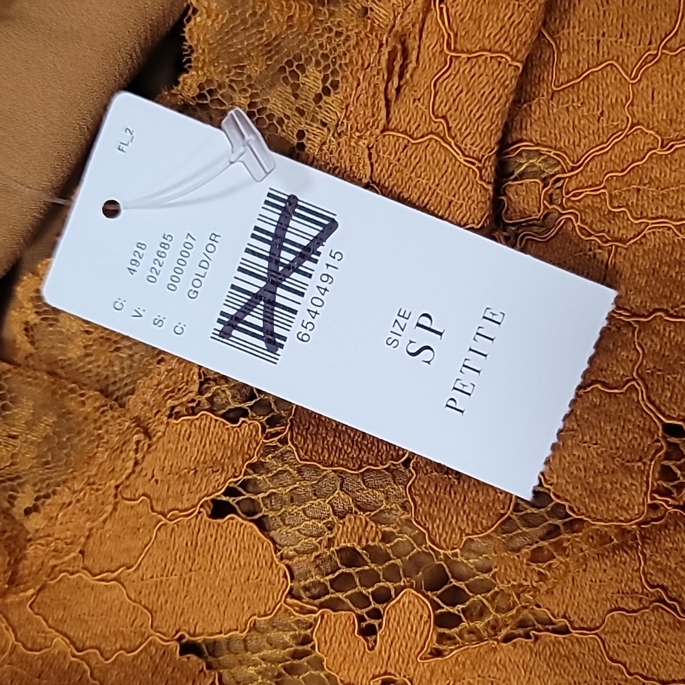 Anthropologie Tiered Lace Tunic Dress Size SP - Picture 5 of 5